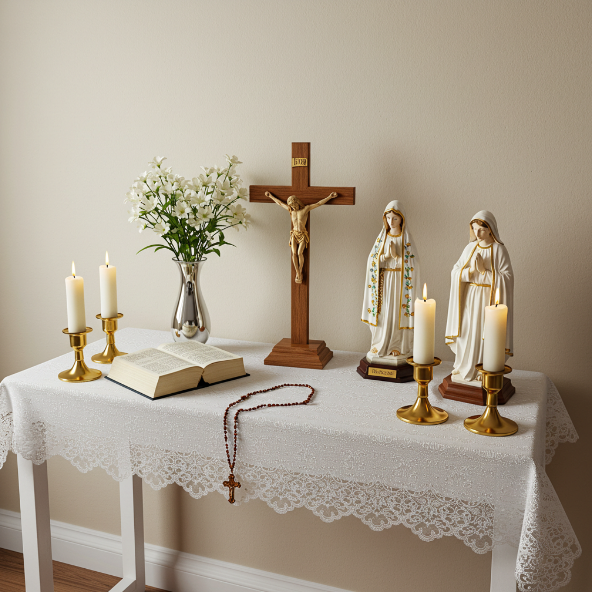 Guia Rápido: Como Montar um Altar Católico em Casa